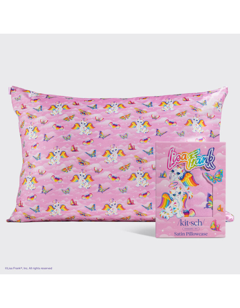 Kitsch Lisa Frank x Kitsch Standard Satin Pillow Case