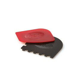 Lodge Cast Iron Scraper Set 1 Red, 1 Black Grill Scraper