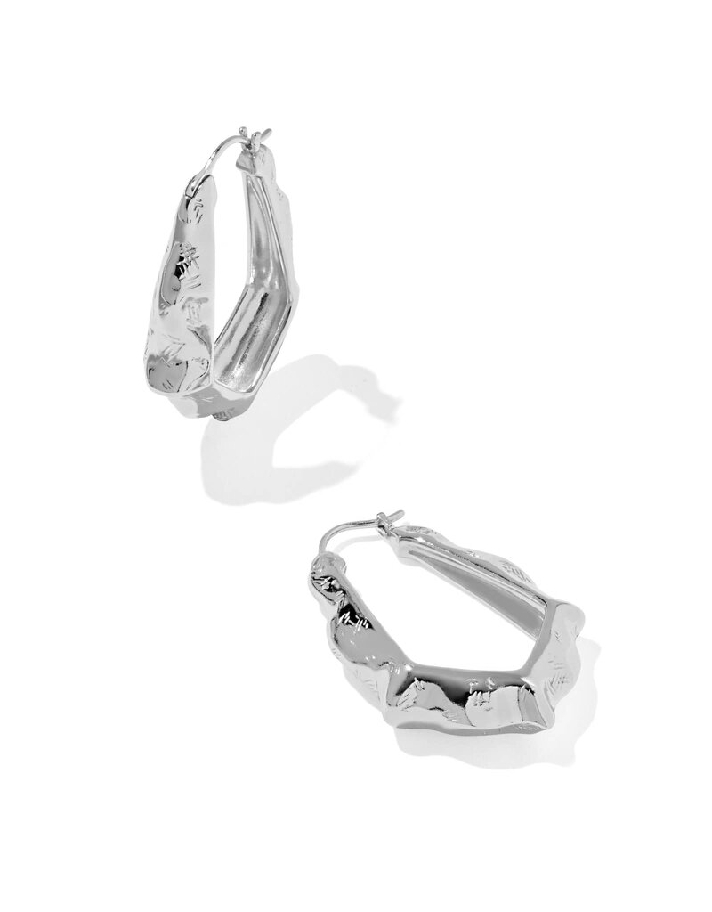 Kendra Scott Adriana Scalloped Frame Hoop