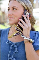 Victory Lap Victory Lap Woven Scarf Pearl Phone Strap/Wristlet