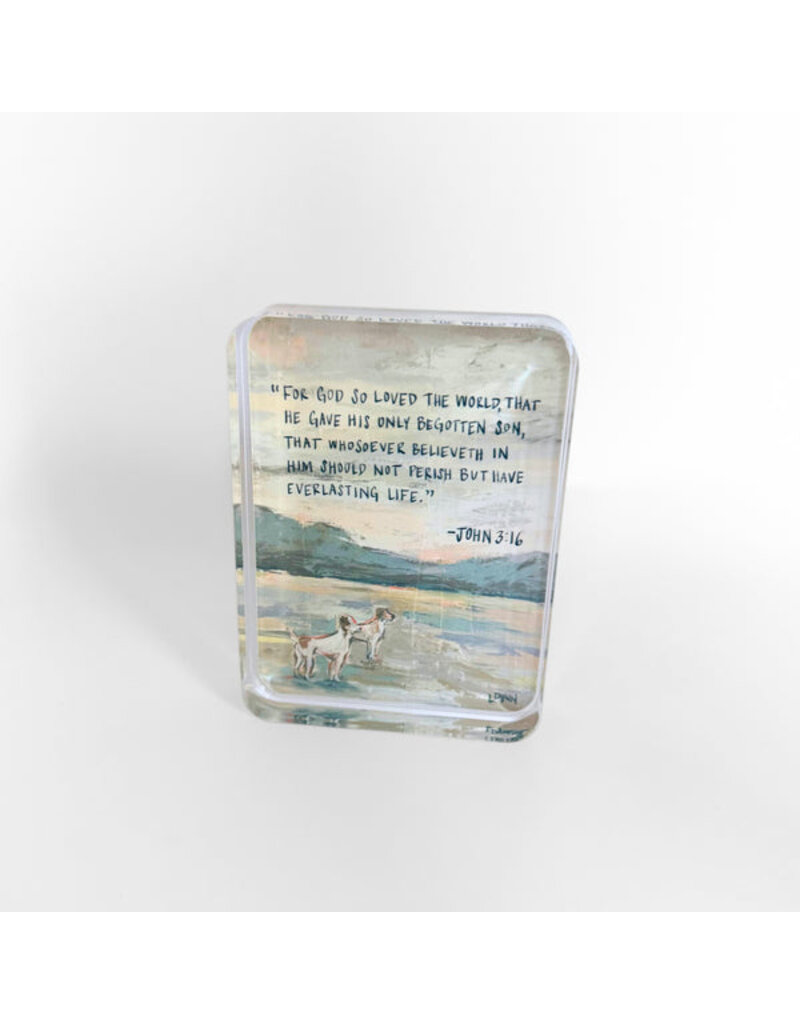 Lauren Dunn Acrylic Scripture Block