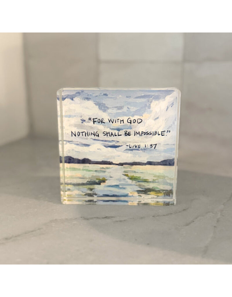 Lauren Dunn Acrylic Scripture Block