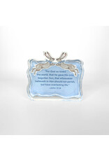 Lauren Dunn Rabbit John 3:16 Acrylic Block