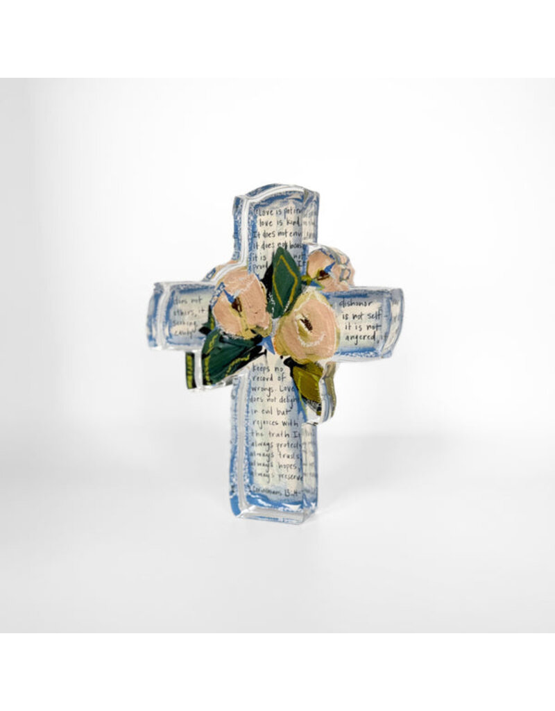Lauren Dunn Scripture Acrylic Cross