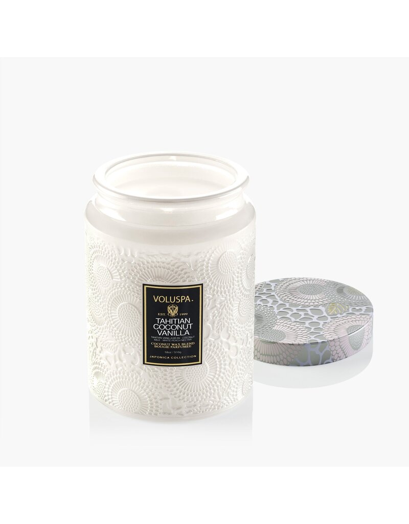 Voluspa Large Glass Jar w/Lid 18oz