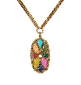 Kendra Scott Dolly Patchwork Long Pendant