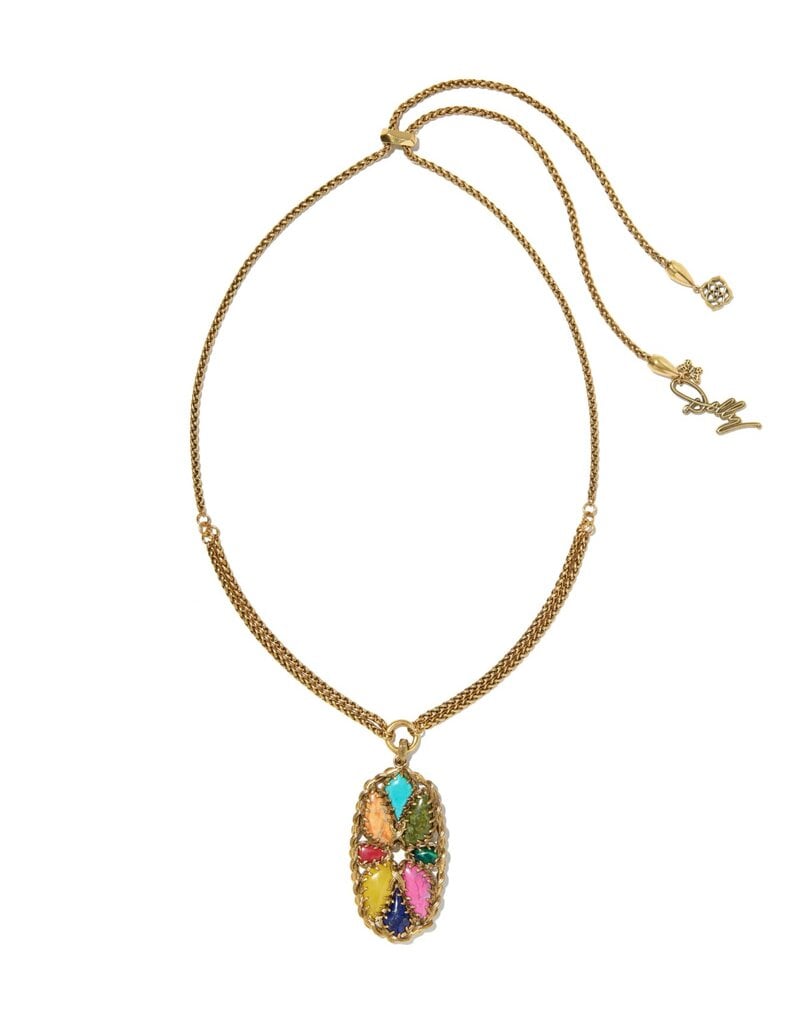 Kendra Scott Dolly Patchwork Long Pendant