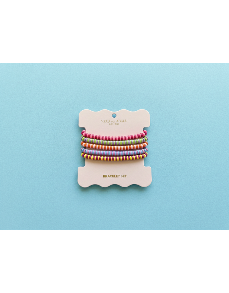 Taylor Elliott Designs TED Enamel Bracelet 5 pc Set