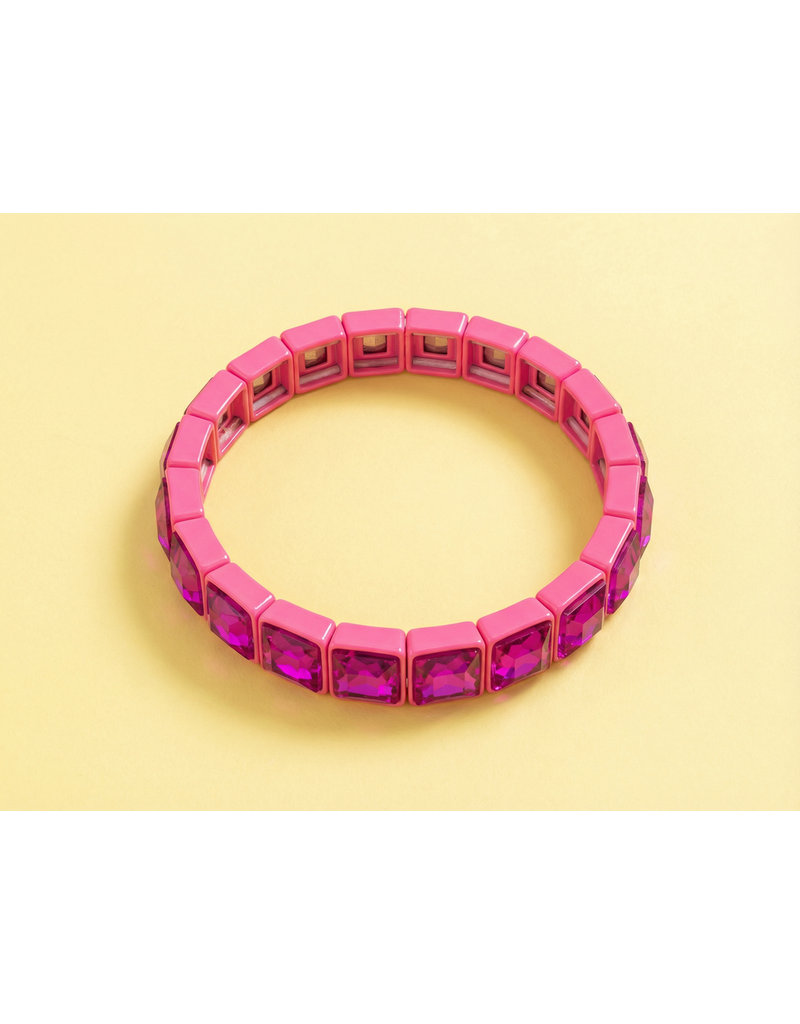 Taylor Elliott Designs TED Libby Gemstone Bracelet - Square Gems