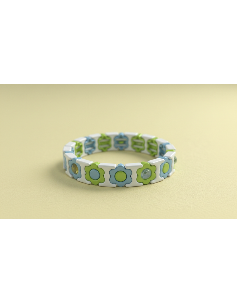 Taylor Elliott Designs TED Florence Enamel Stretch Bracelet