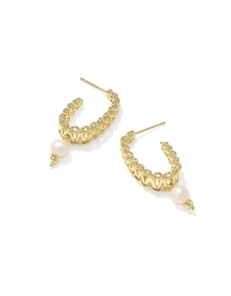 Kendra Scott Gabriella Pearl Hoop Earring