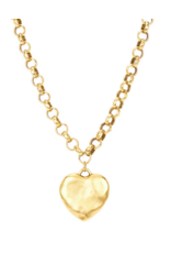 Bracha Puffy Heart Necklace