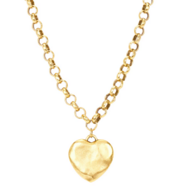 Bracha Puffy Heart Necklace