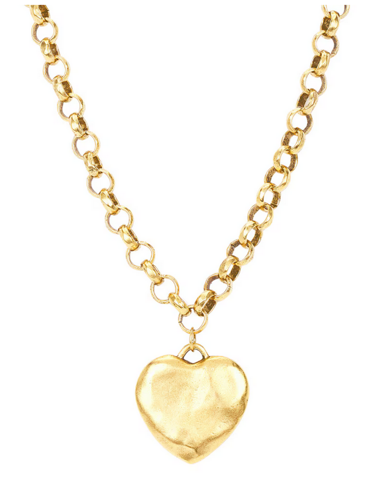 Bracha Puffy Heart Necklace