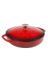 Lodge Cast Iron 3.6 QT Enamel Casserole - Red