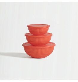 Genicook Product LLC Rainbowls - Borosilicate Glass Mixing Bowl Set/3