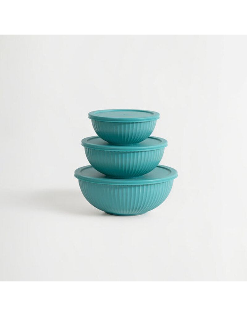 Genicook Product LLC Rainbowls - Borosilicate Glass Mixing Bowl Set/3