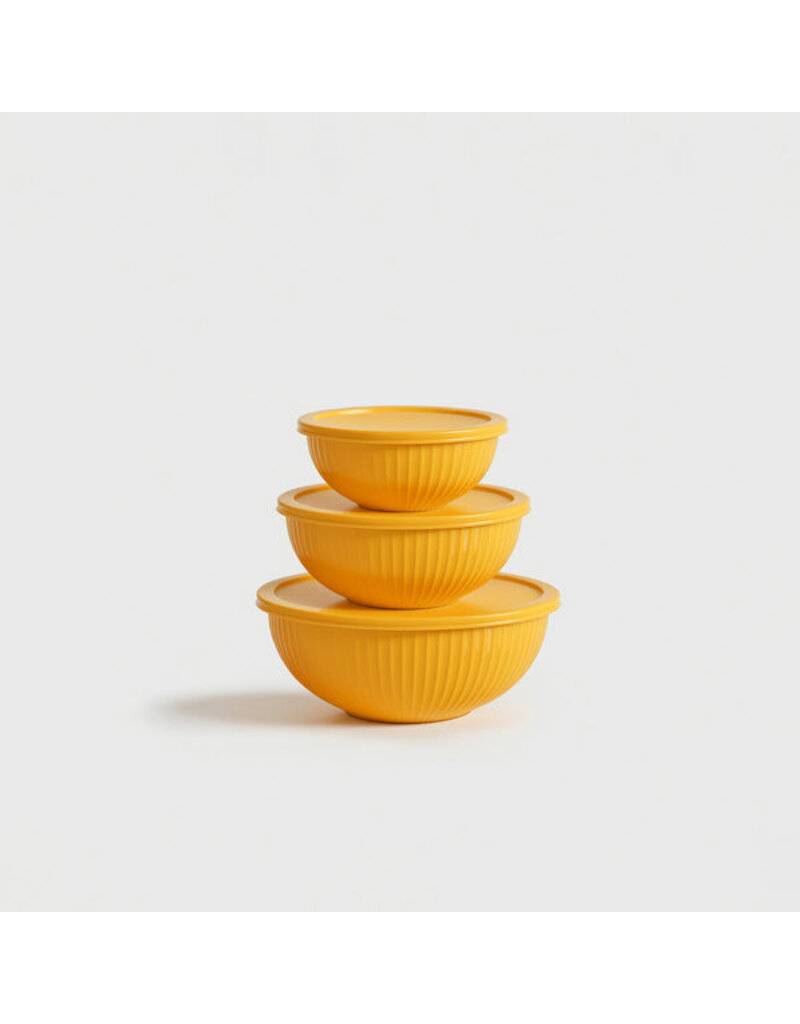 Genicook Product LLC Rainbowls - Borosilicate Glass Mixing Bowl Set/3
