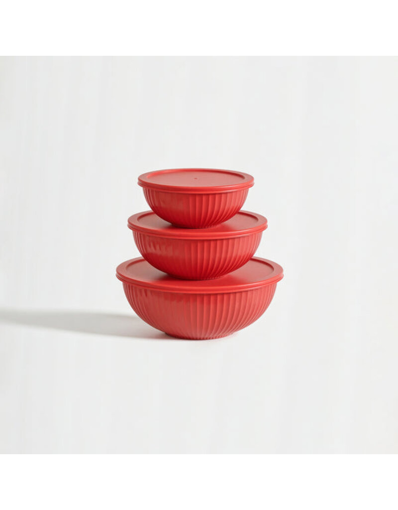 Genicook Product LLC Rainbowls - Borosilicate Glass Mixing Bowl Set/3