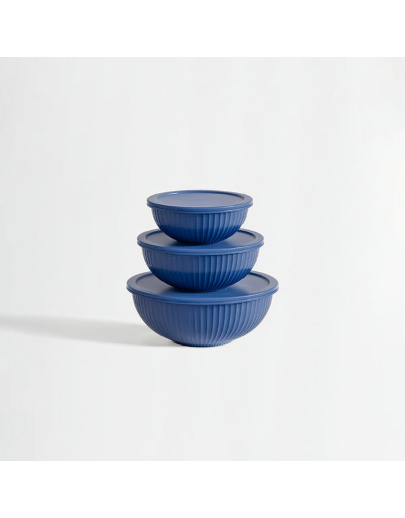 Genicook Product LLC Rainbowls - Borosilicate Glass Mixing Bowl Set/3