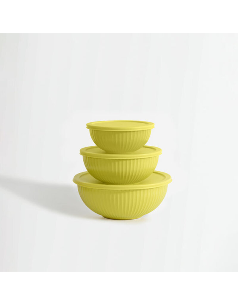Genicook Product LLC Rainbowls - Borosilicate Glass Mixing Bowl Set/3