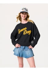 Shiraleah Relax Game Day Sweatshirt Black