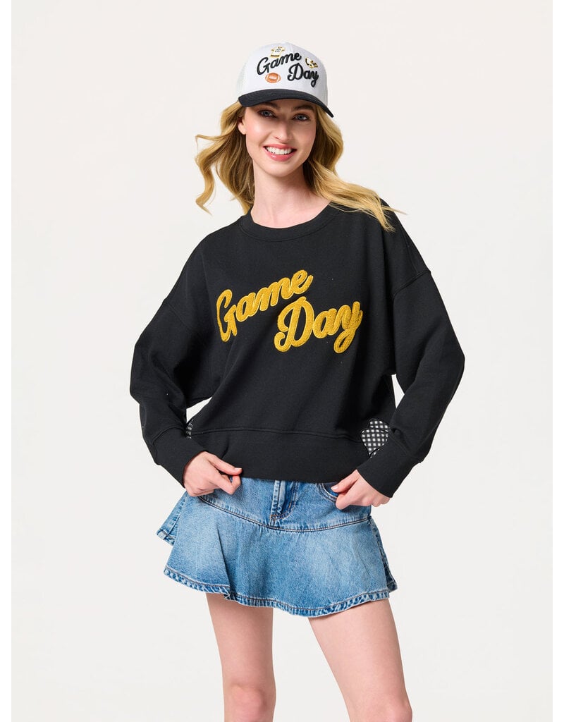 Shiraleah Relax Game Day Sweatshirt Black