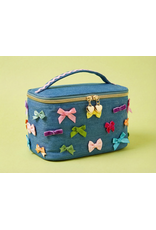 Taylor Elliott Designs Bella Denim/Bow Train Case