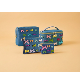 Taylor Elliott Designs Bella Denim/Bow Pouch