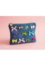 Taylor Elliott Designs Bella Denim/Bow Pouch