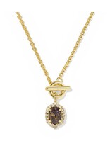 Kendra Scott Daphne Crystal Frame Toggle Necklace