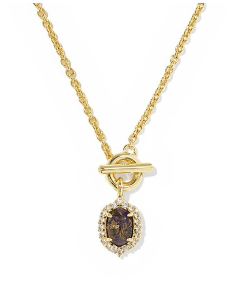 Kendra Scott Daphne Crystal Frame Toggle Necklace