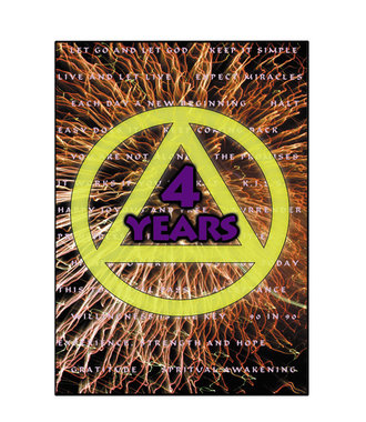 AA Logo- 4 Years Greeting Card