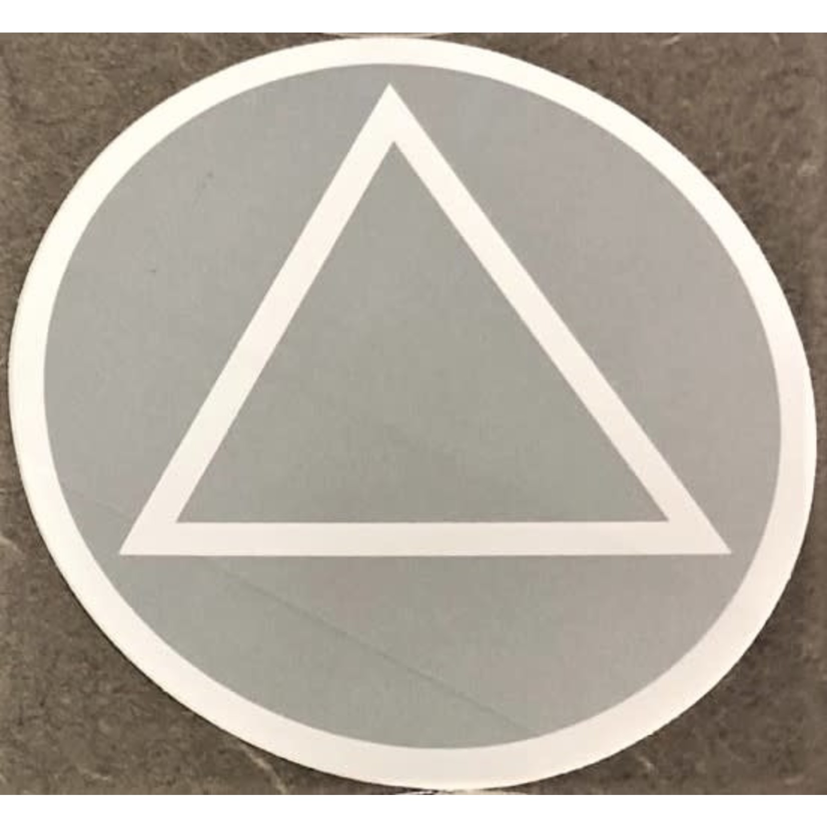 Large Stickers (Silver/White) AA Symbol