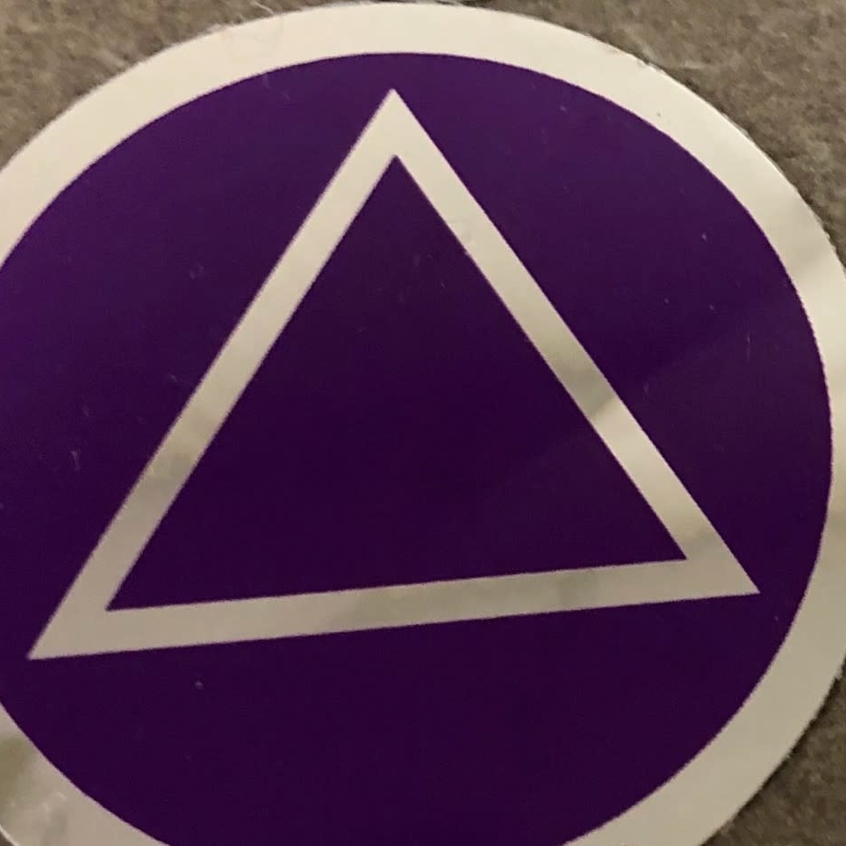 AA Symbol [Purple/Silver] Large Sticker