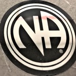 Large Stickers (Black/Silver) NA Logo