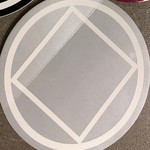Large Stickers (Silver/White) NA Symbol