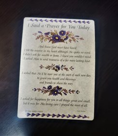 Verse Cards (I Said A Prayer)
