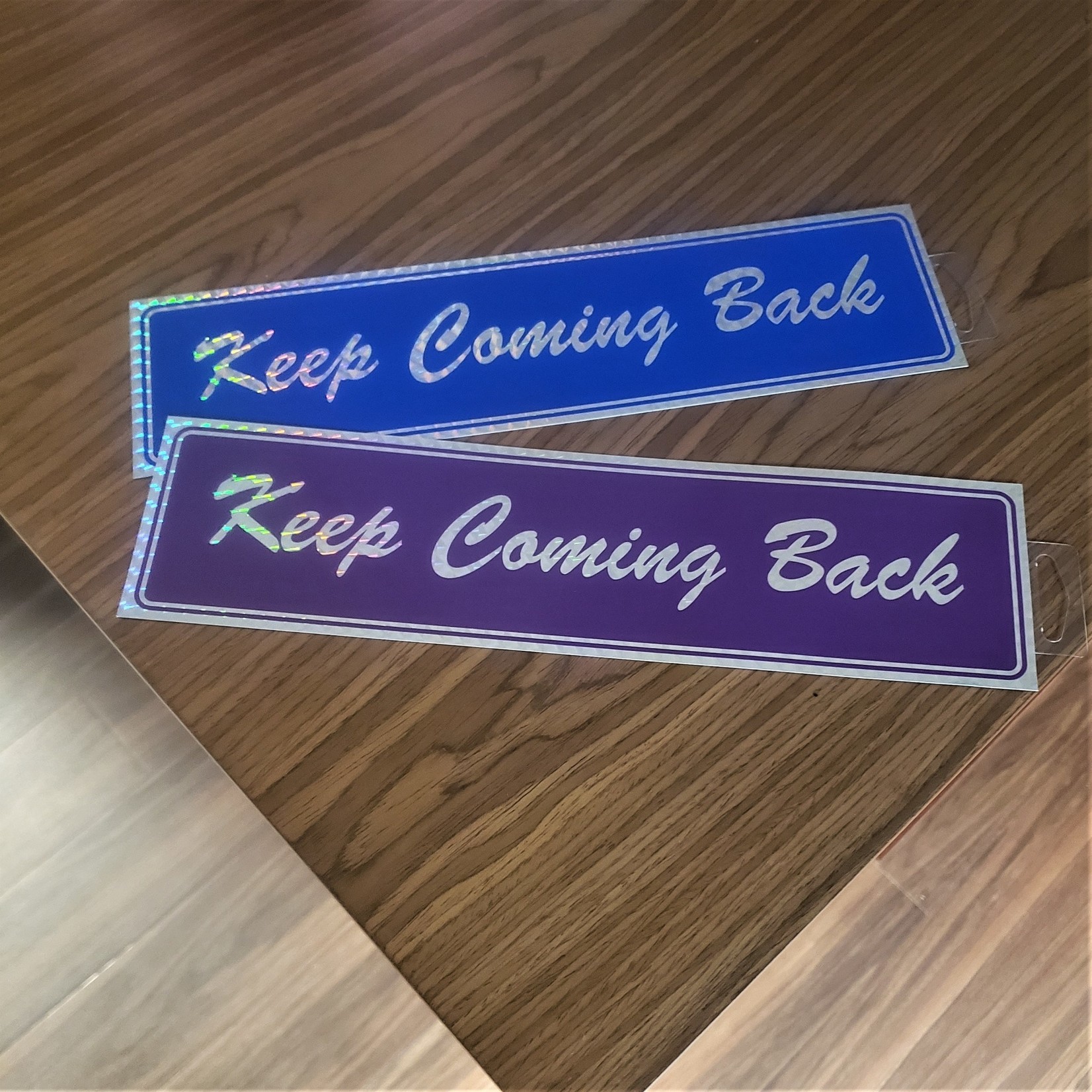 Keep Coming Back [Purple] Bumper Sticker