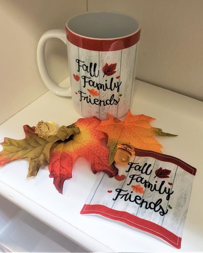 Mug & Coaster Set (Fall Family Friends)