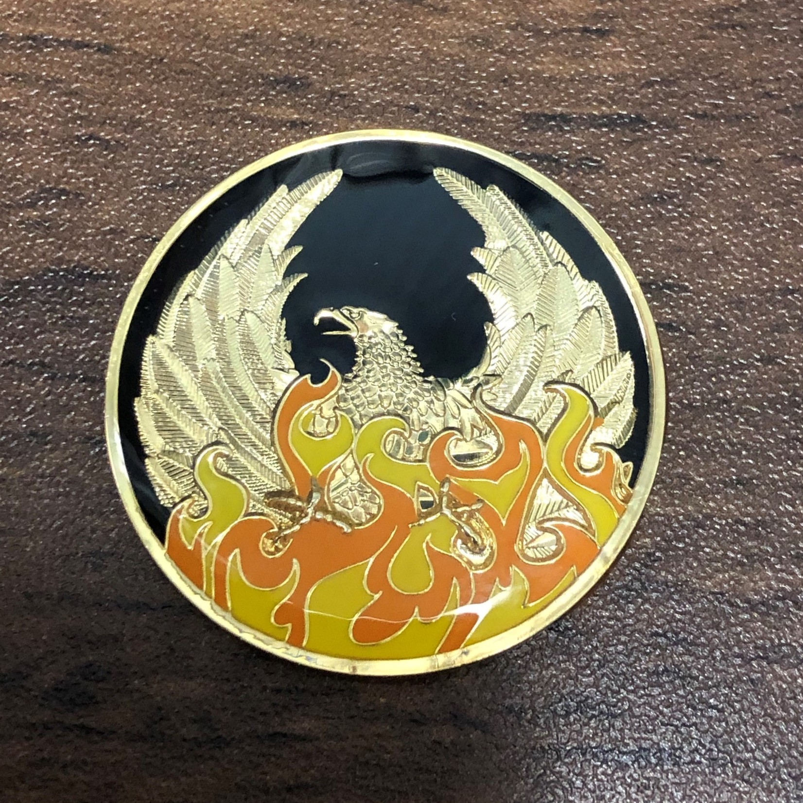 NA Enamel Medallion [05YR] Out of the Ashes