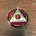 AA Enamel Medallion [01YR] Red Triplate