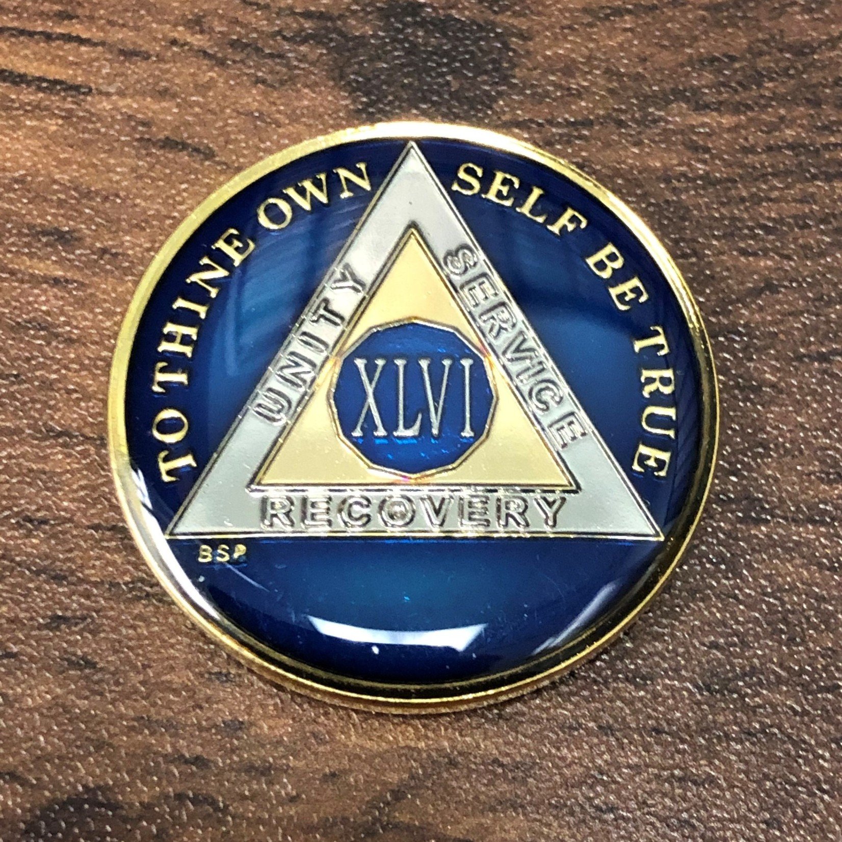 AA Enamel Medallion [46YR] Blue Triplate