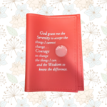 AA Big Book Cover (Red) Serenity Prayer