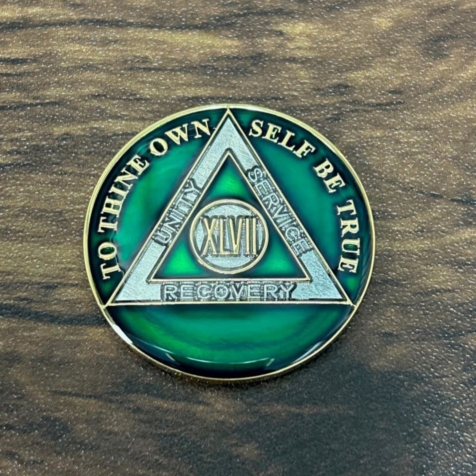 AA Enamel Medallion [47YR] Green Triplate