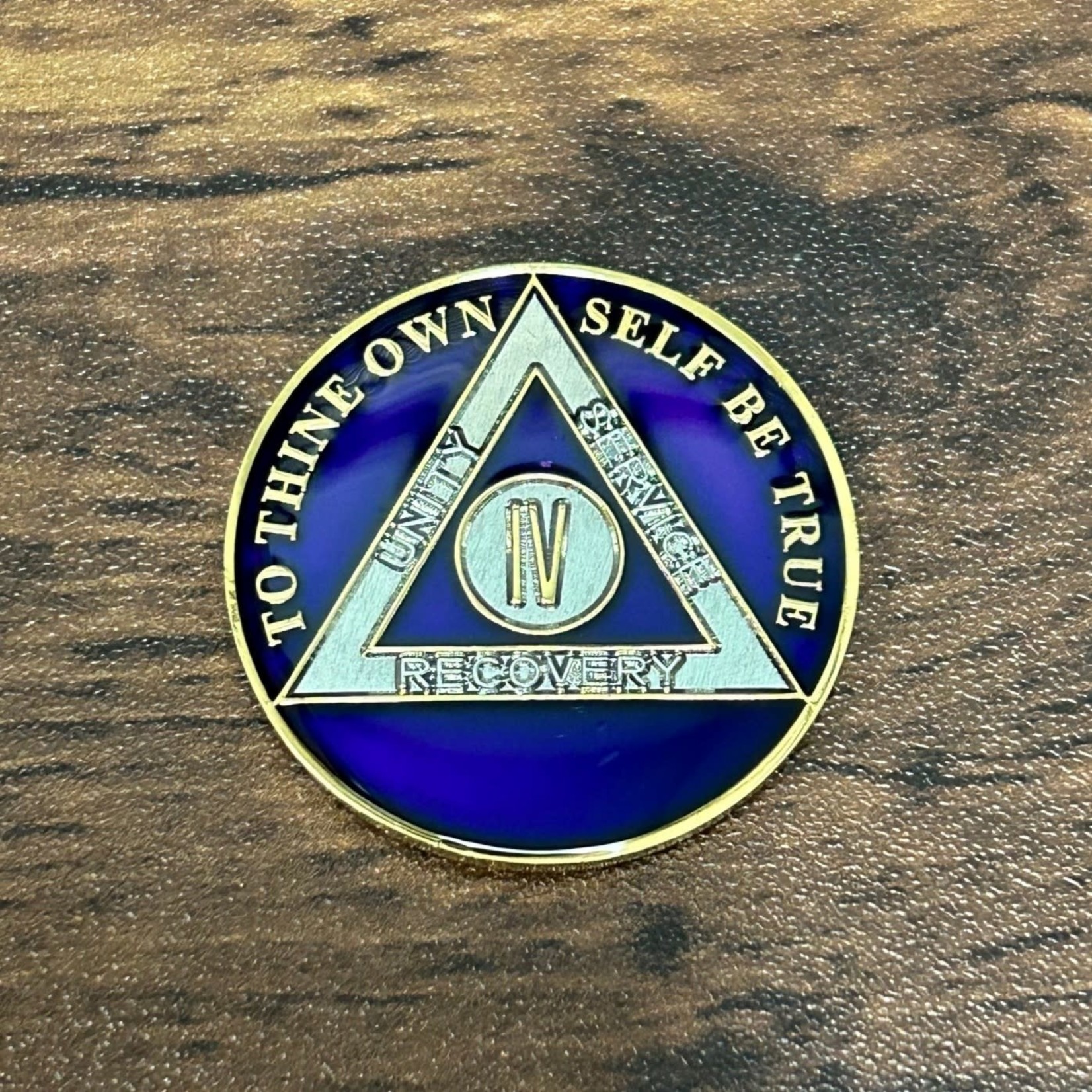AA Enamel Medallion [04YR] Purple Triplate