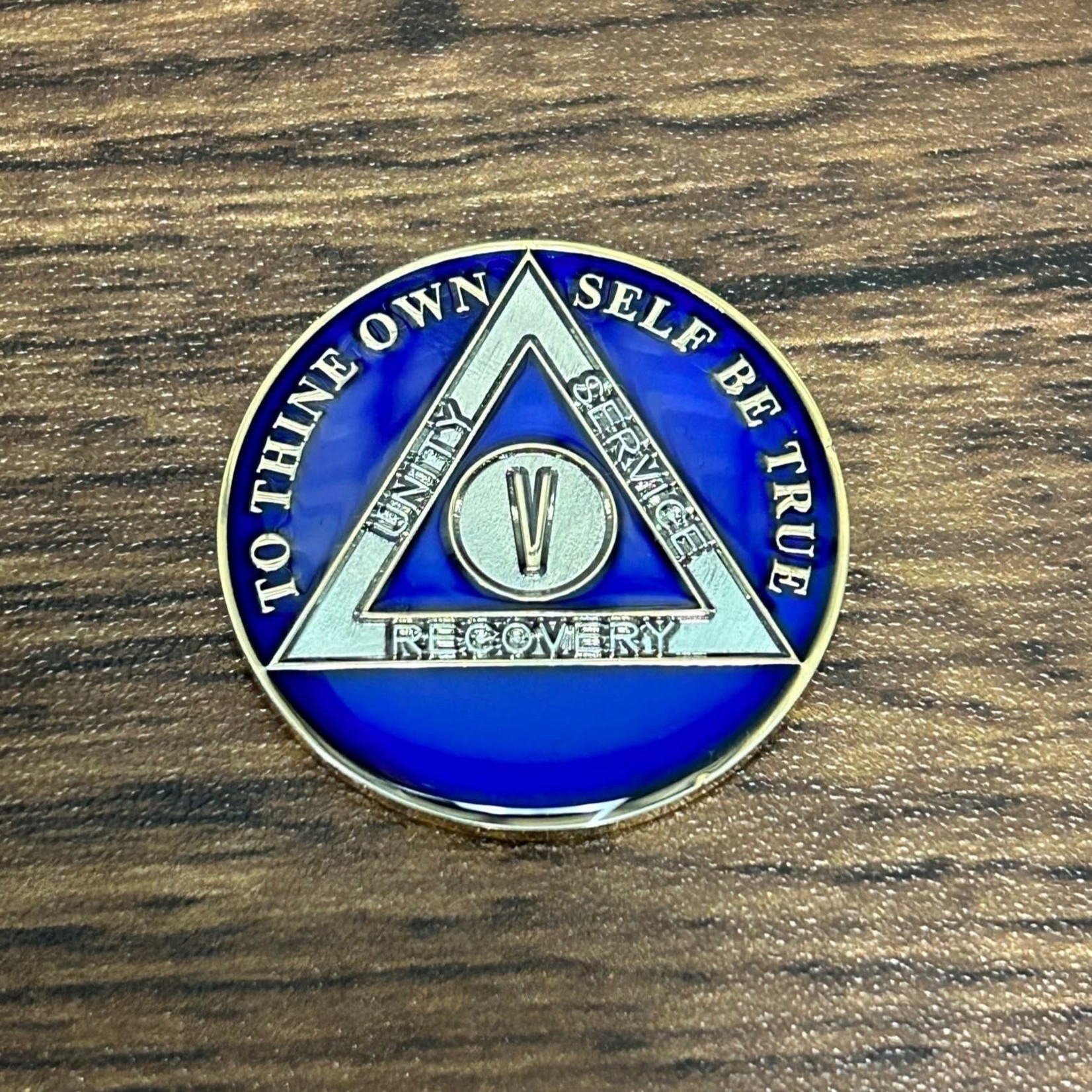 AA Enamel Medallion [05YR] Blue Triplate