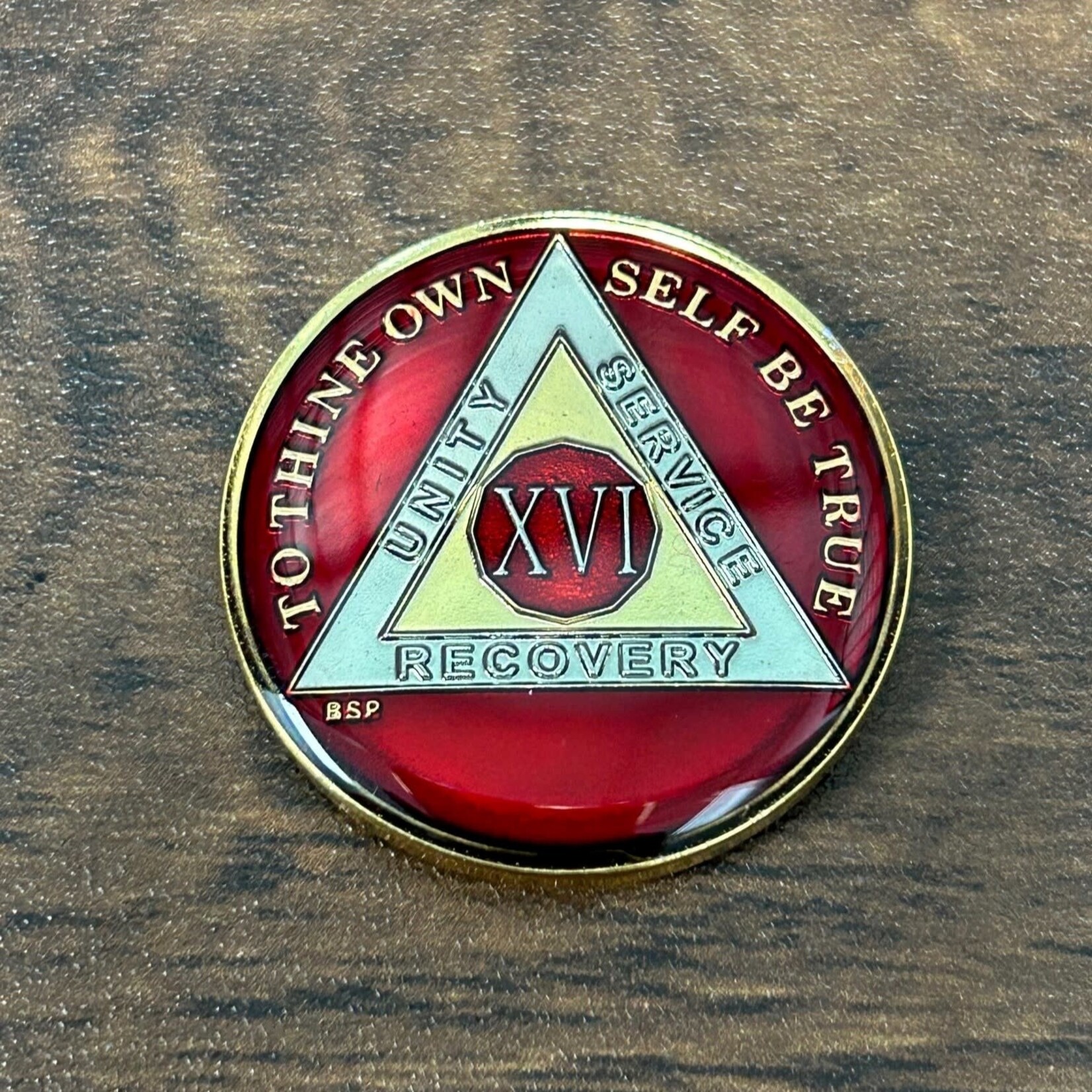 AA Enamel Medallion [16YR] Red Triplate