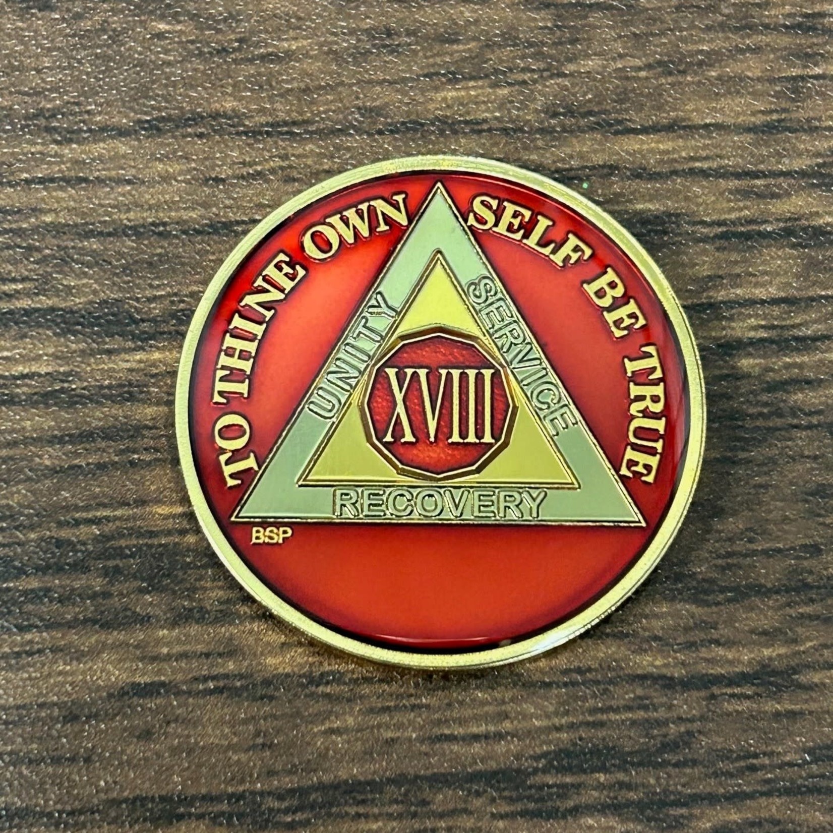 AA Enamel Medallion [18YR] Red Triplate