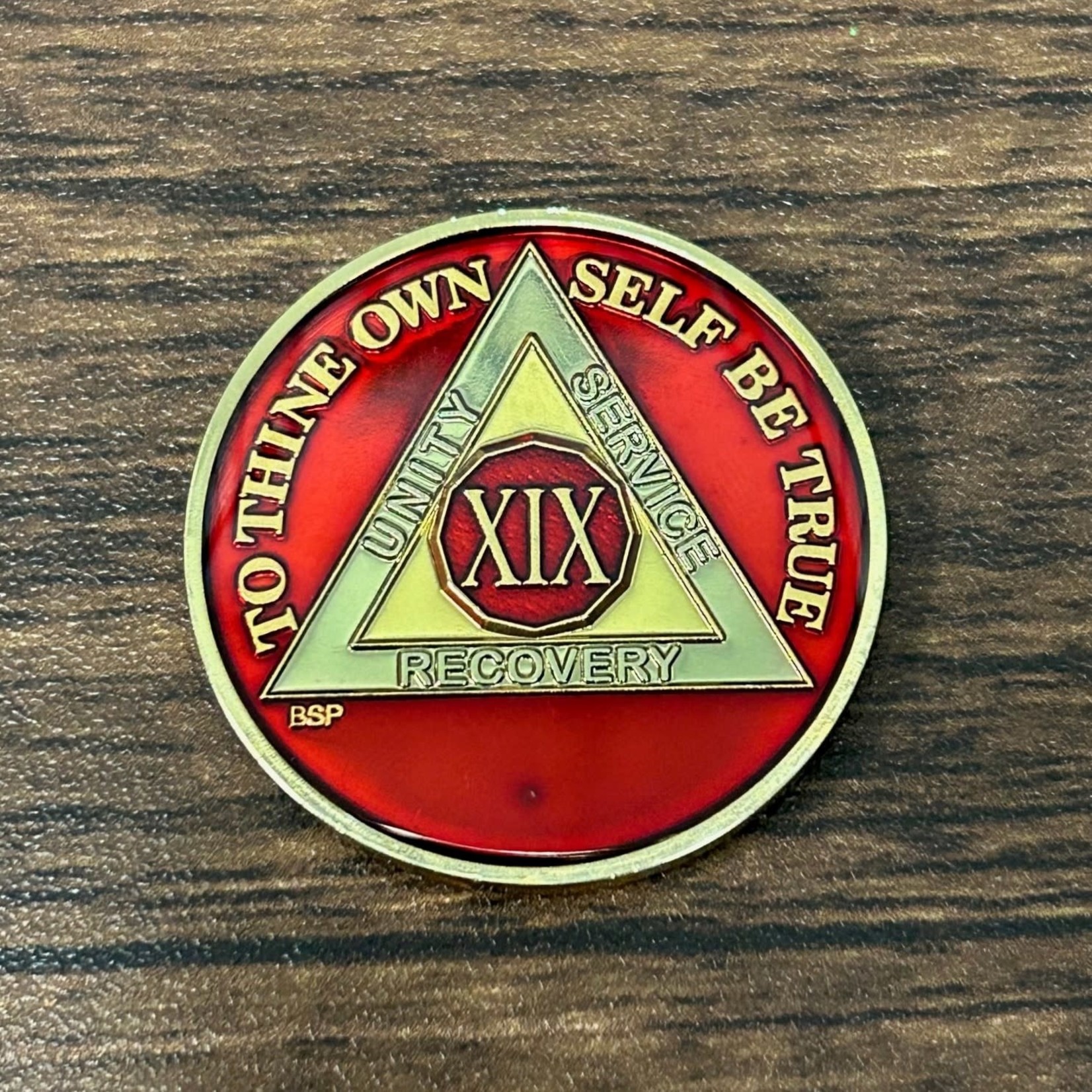 AA Enamel Medallion [19YR] Red Triplate